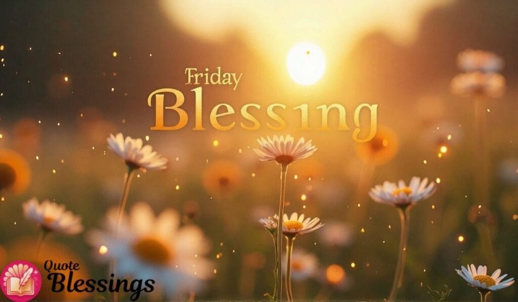 Friday Blessing with Sunset Daisies.