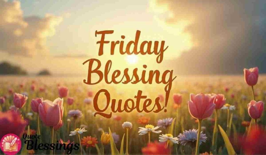 Friday Blessing Quotes Image.