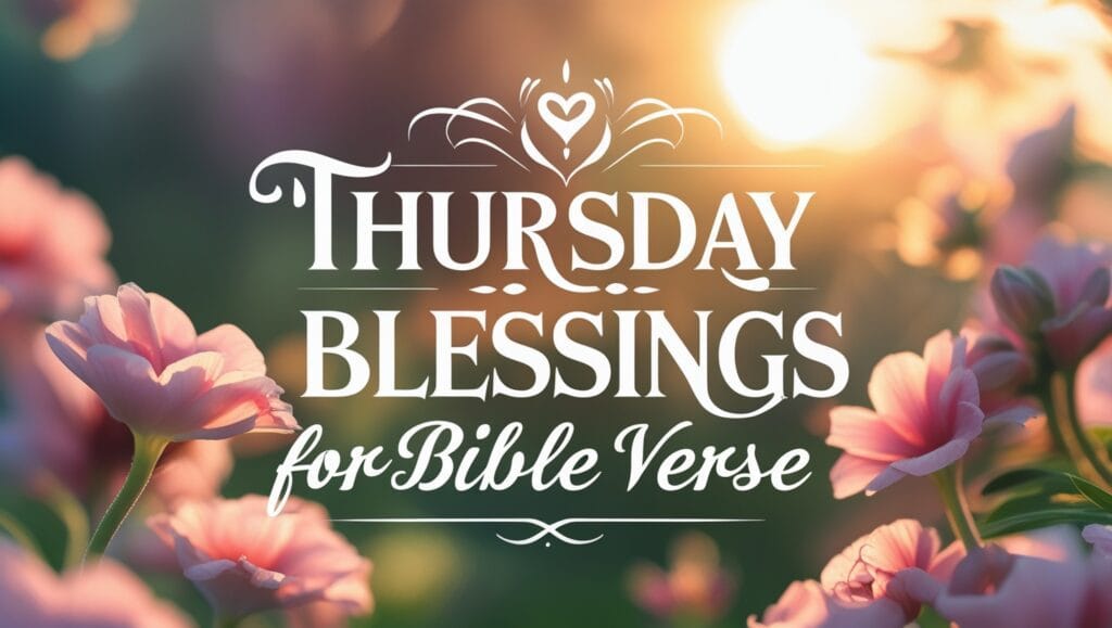 Thursday Blessings For Bible Verse Image.