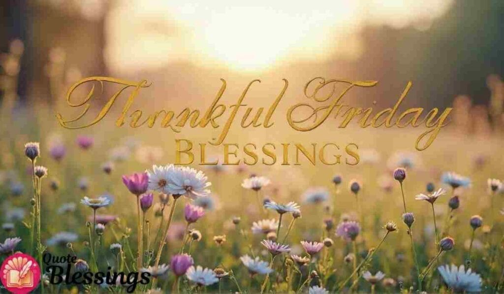 Thankful Friday Blessings Image.