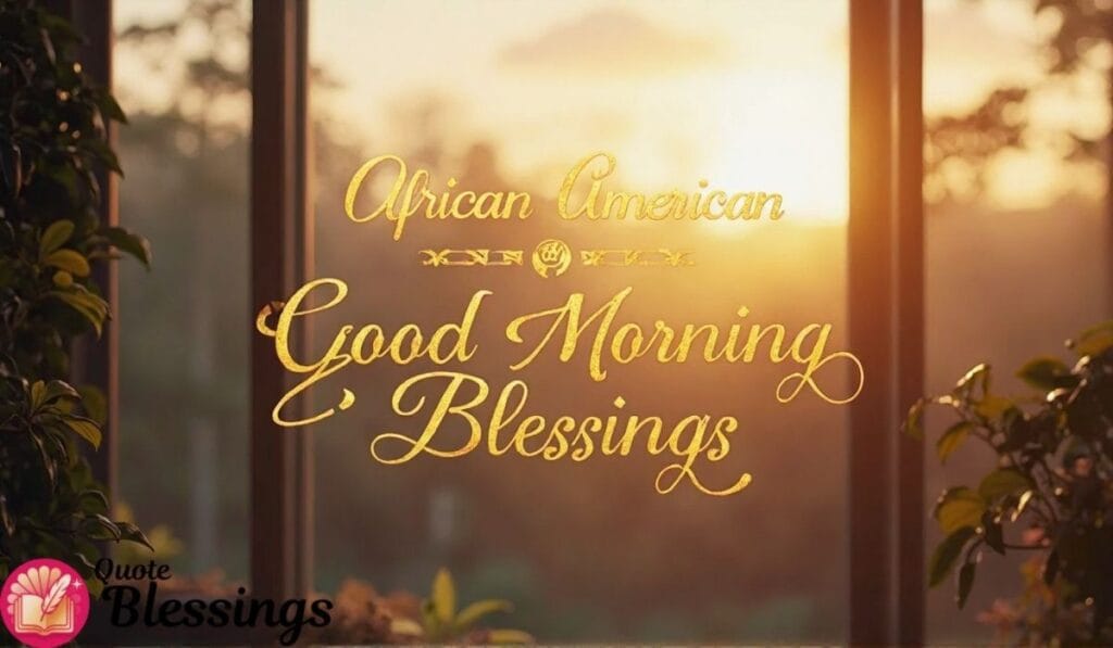 African American Good Morning Blessings.