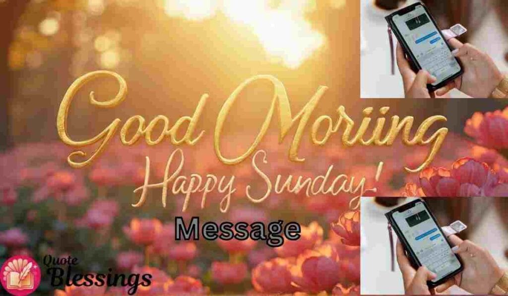 Good Morning Happy Sunday image.