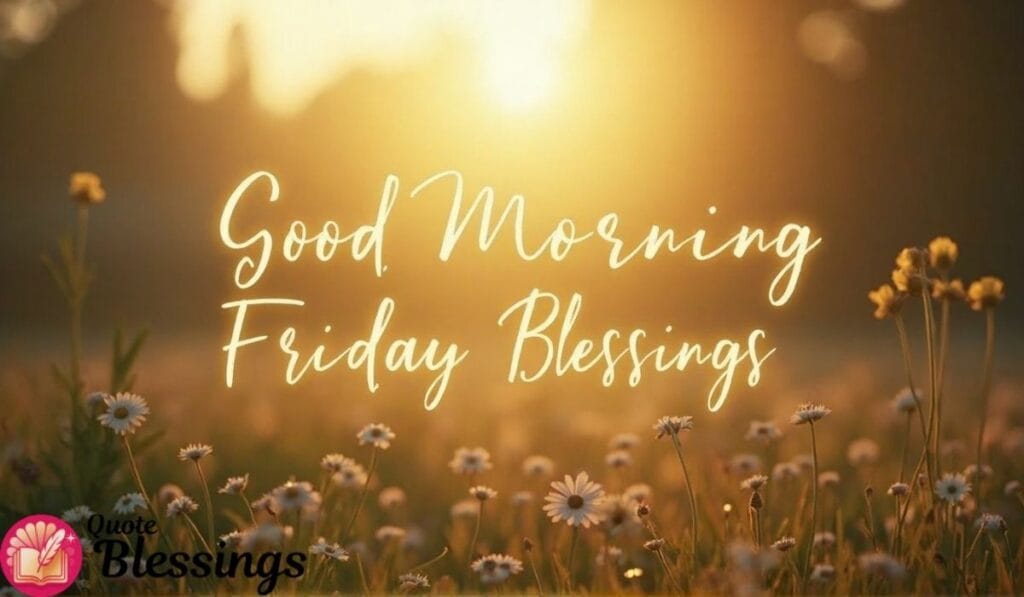 Morning field with Friday blessings.