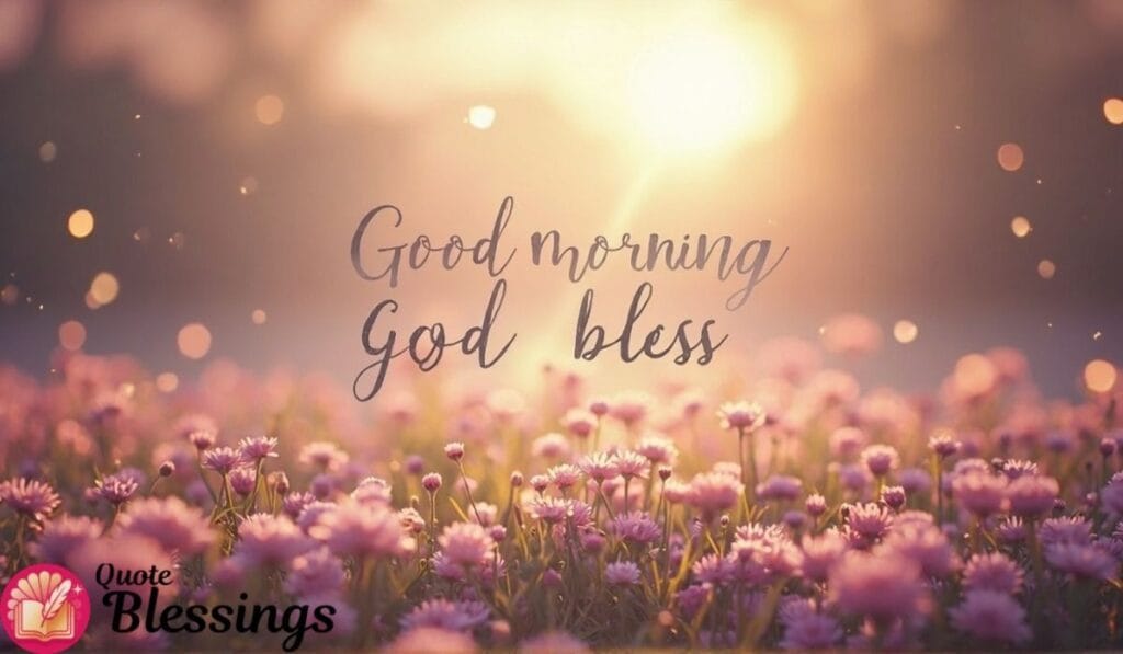 Good Morning God Bless flowers sun.