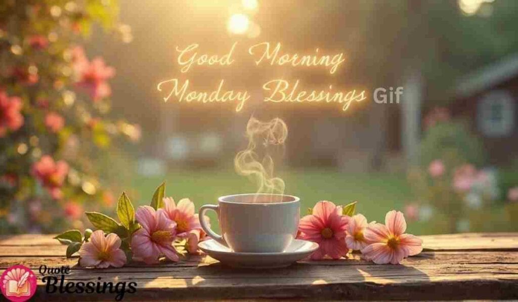 Good Morning Monday Blessings Gif Image