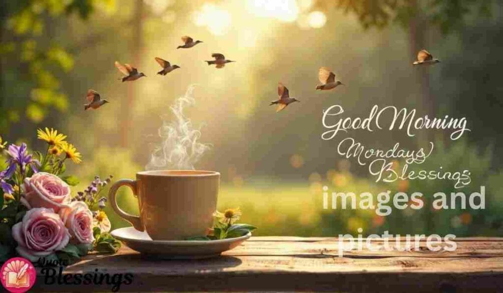 Good Morning Monday Blessings Image.
