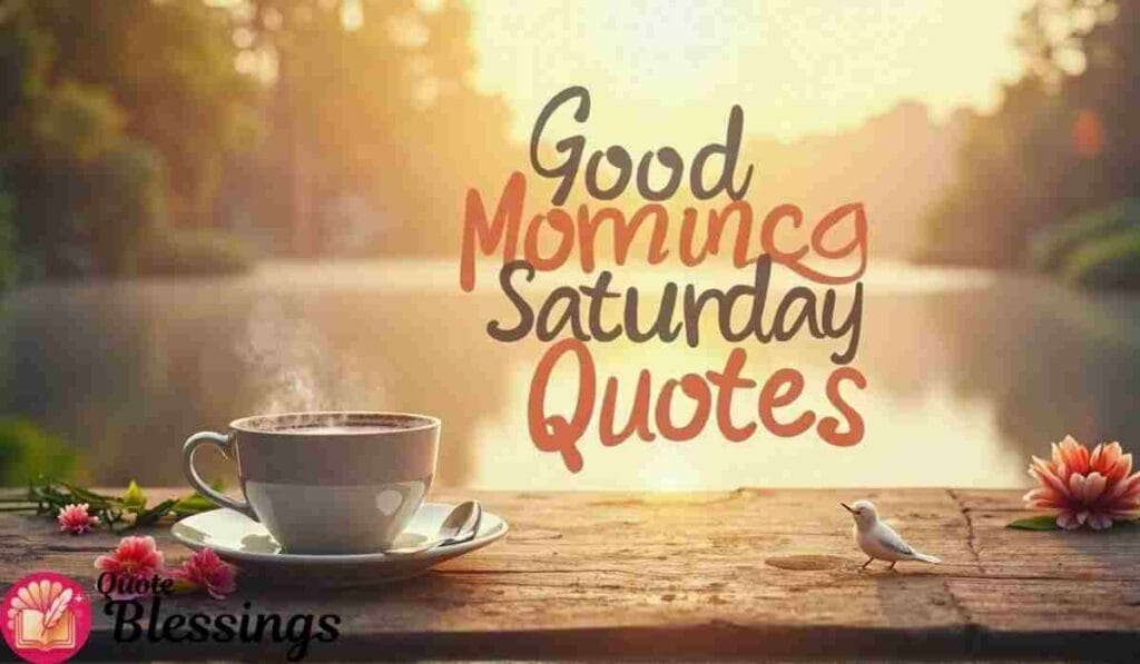 Good Morning Saturday Quotes Image.