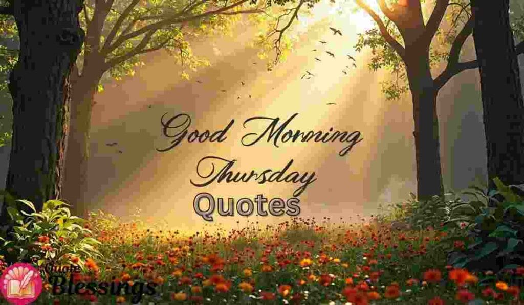 Good Morning Thursday Quotes.