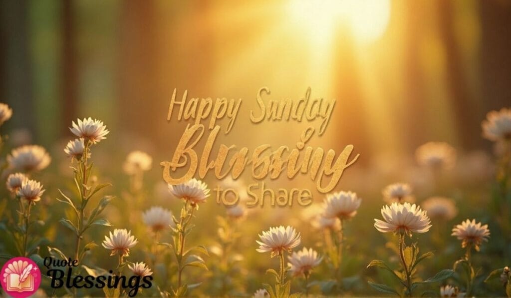 Happy Sunday Blessings Image.