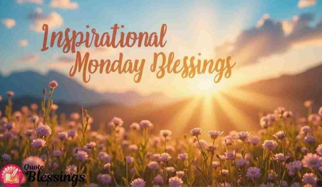 Inspirational Monday blessings image