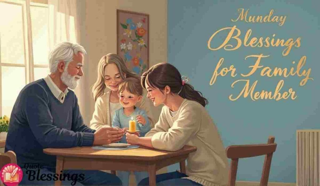 Monday Blessings For Family Members Image