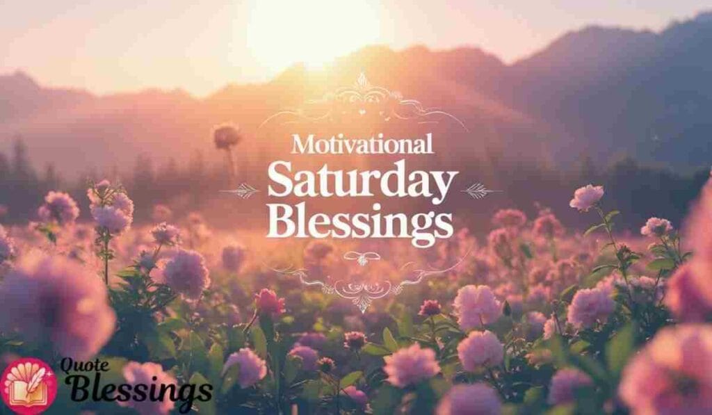 Motivational Saturday Blessings.