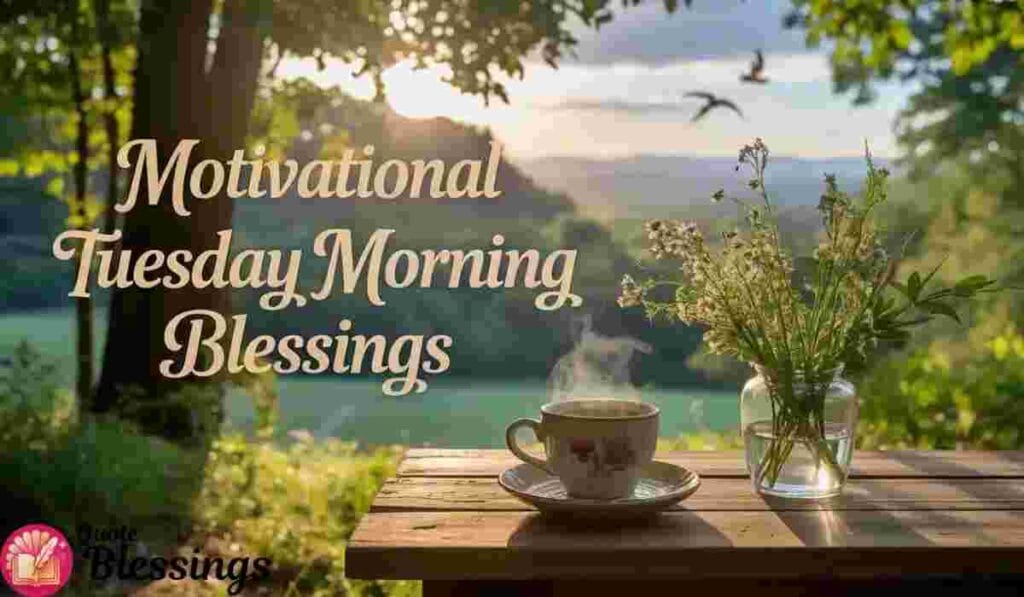 Motivational Tuesday Morning Blessings Image