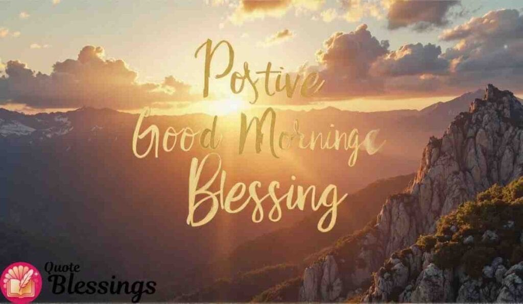 Positive Good Morning Blessing.