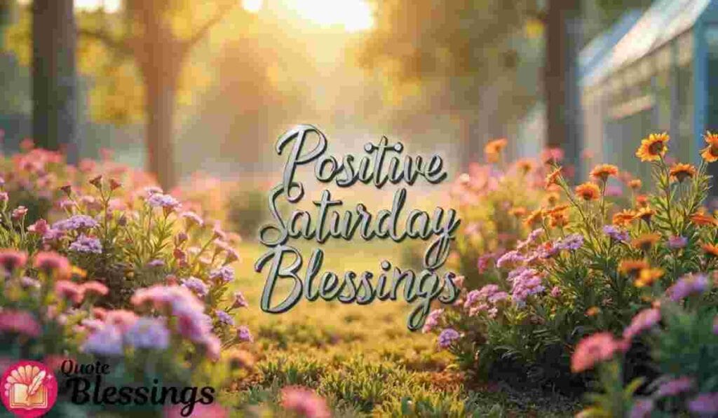 Positive Saturday Blessings.