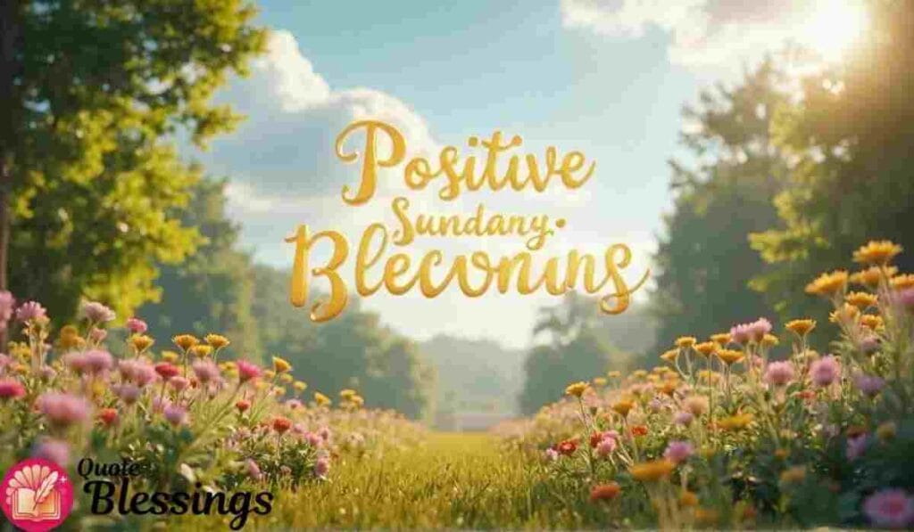 Positive Sunday blessings Image.