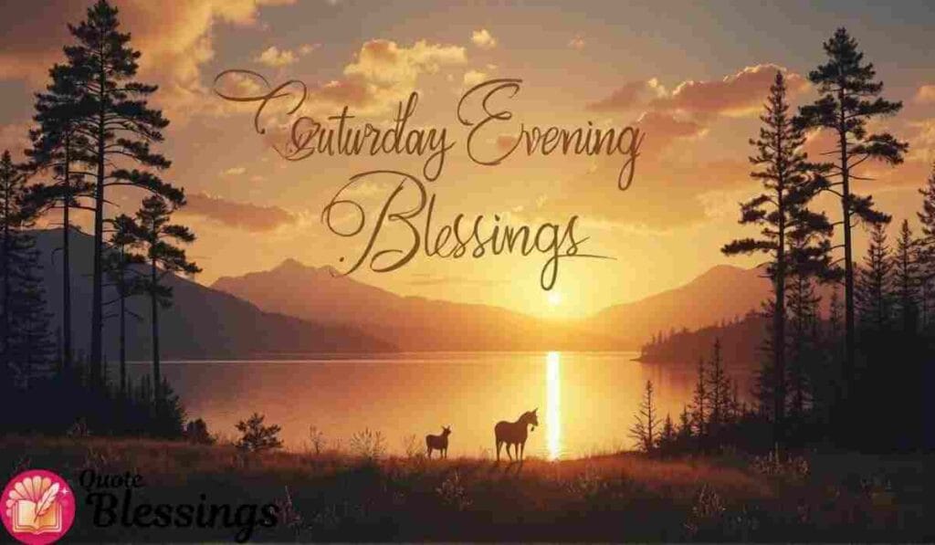 Saturday evening sunset blessings.