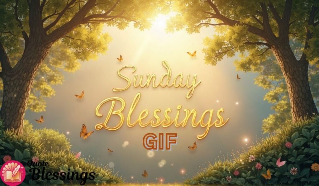 Sunday Blessings GIF Image with beautiful view.