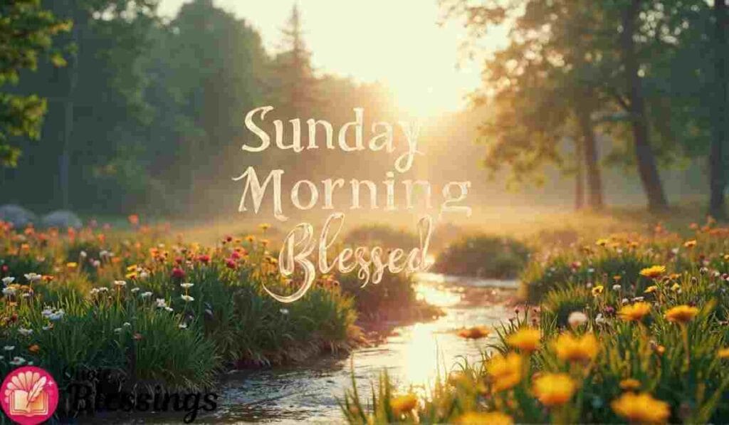 Peaceful Sunday Morning Blessed.