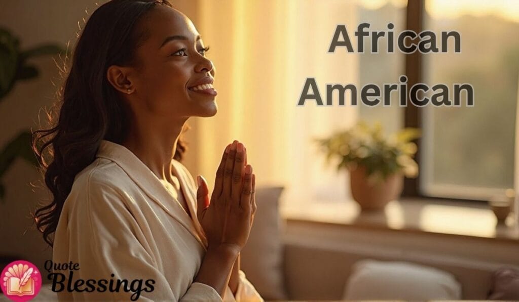 Sunday morning blessings African American image.