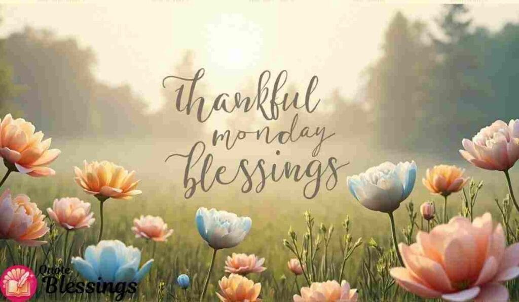 Thankful Monday Blessings image.