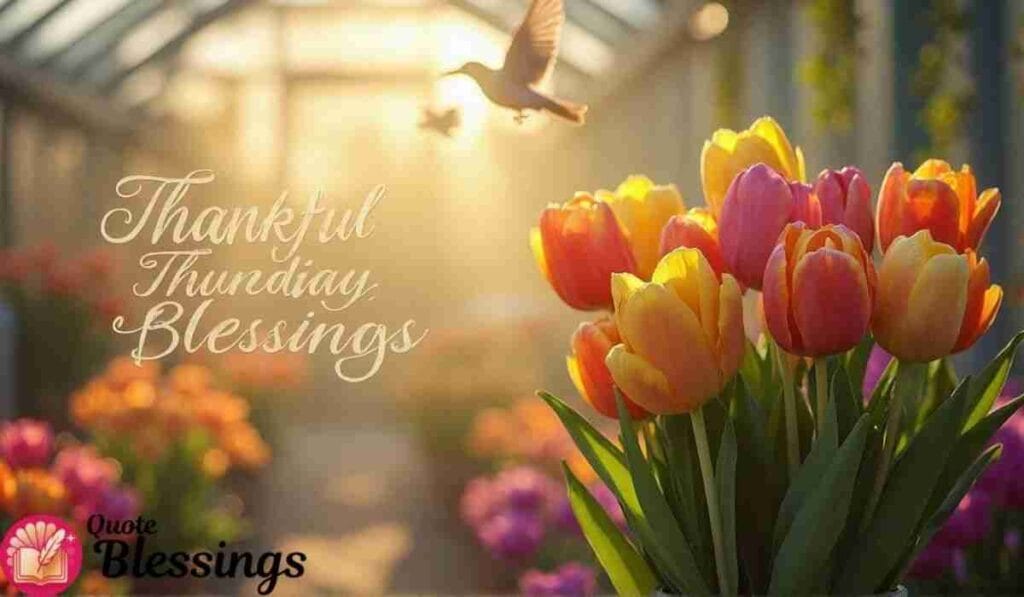 Thankful Thursday Morning Blessings Image.