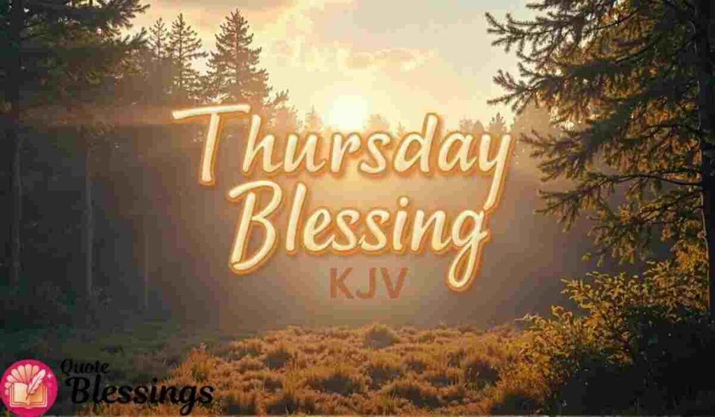 Thursday Blessing KJV Images.
