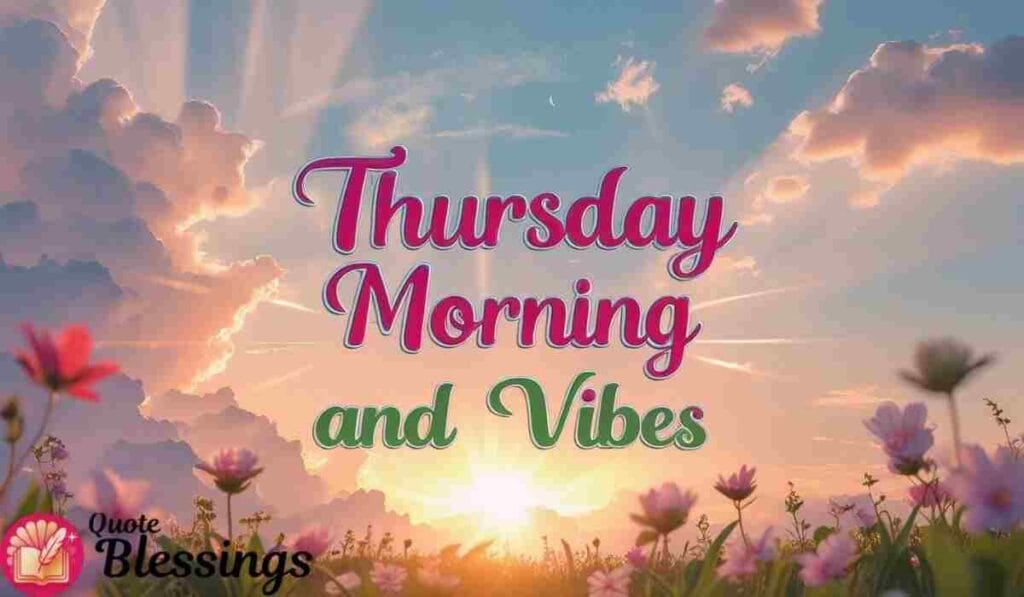 Thursday Morning Greetings and Vibes.