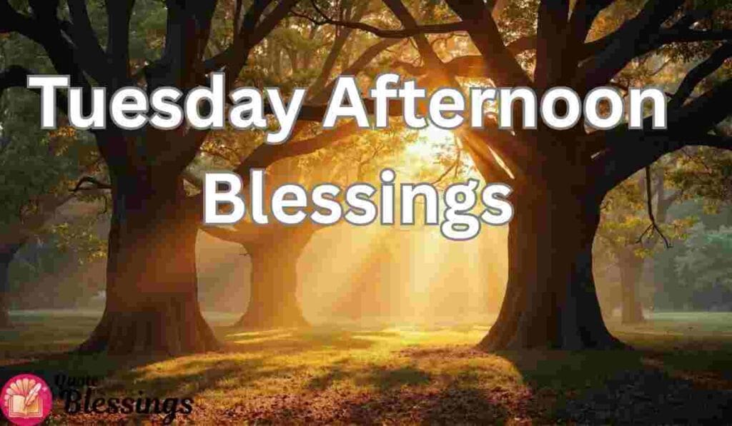 Tuesday Afternoon Blessings Image