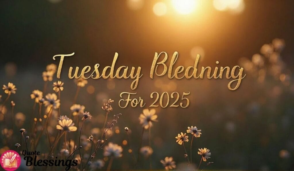 Tuesday Morning Blessings For 2025 Image.