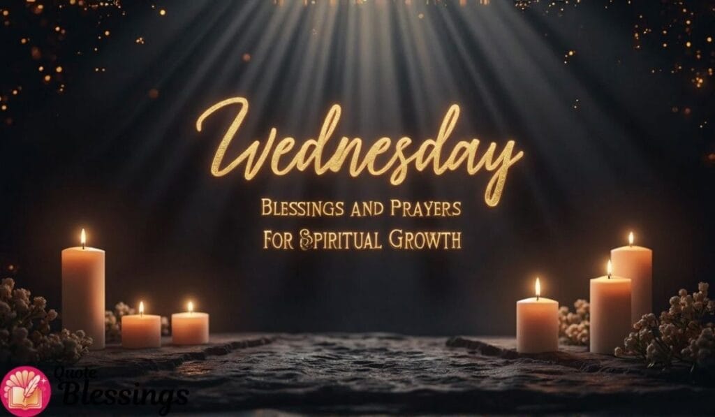 Wednesday Blessings and Prayers for Spiritual Growth Image.