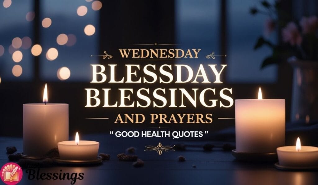 Wednesday Blessings and Prayers Good Health Quotes Image.