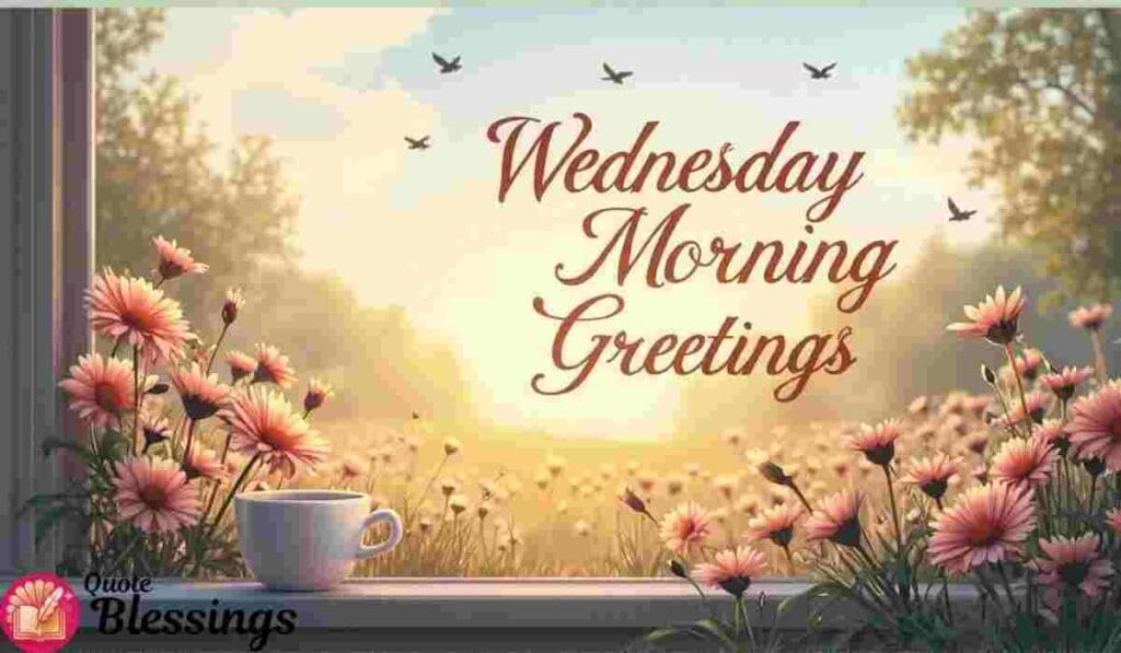 Wednesday morning floral greeting.