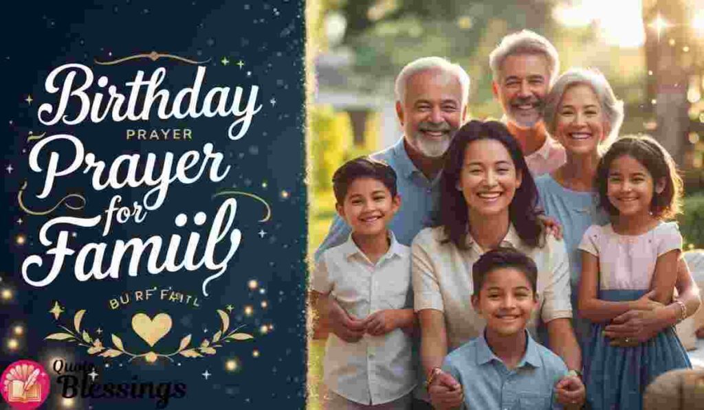 Smiling Family Birthday Blessing.
