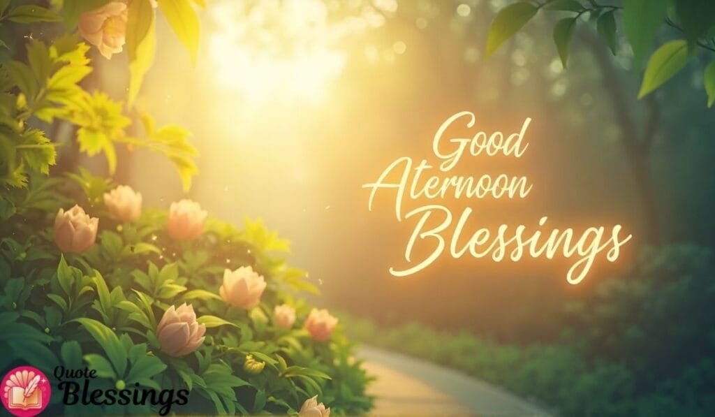 Good afternoon blessings flowers.