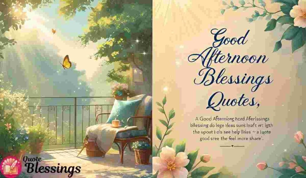 Good afternoon blessings quotes.