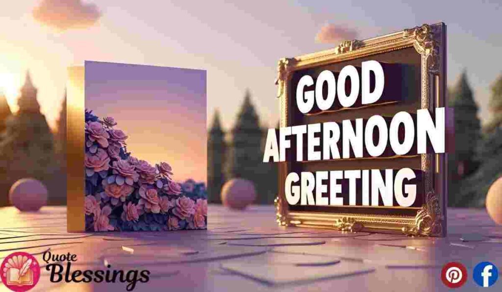 Good Afternoon Greeting Card.