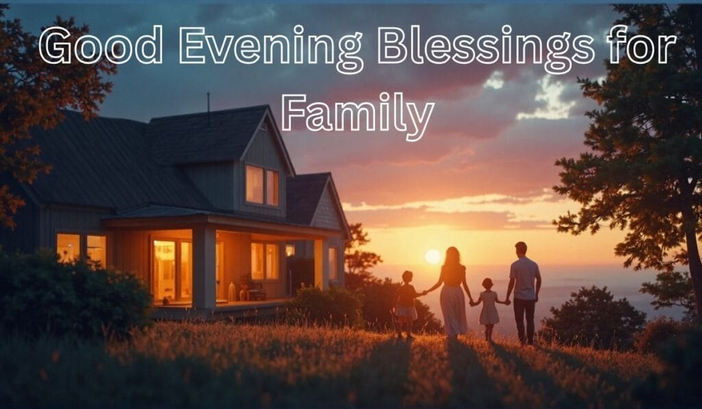 Good evening blessings for family.