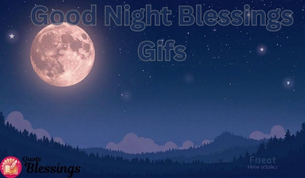 Good Night Blessings Gifs.