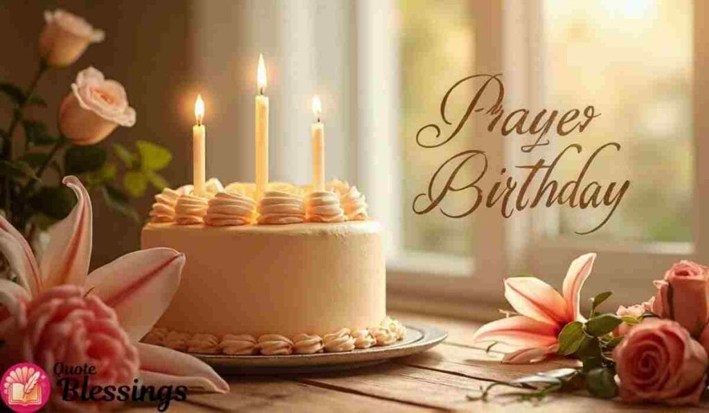 Birthday cake with candles lit.