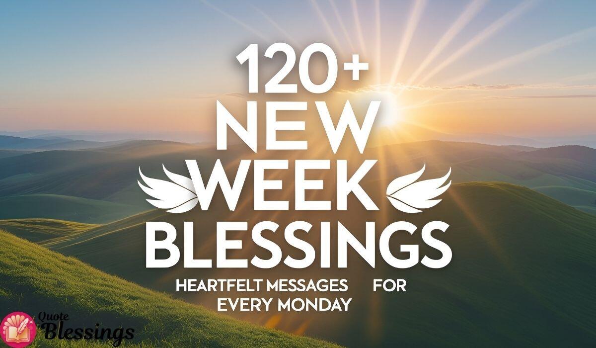 New week blessings.