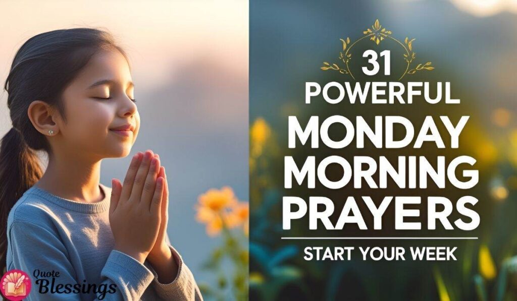 Monday morning prayer.