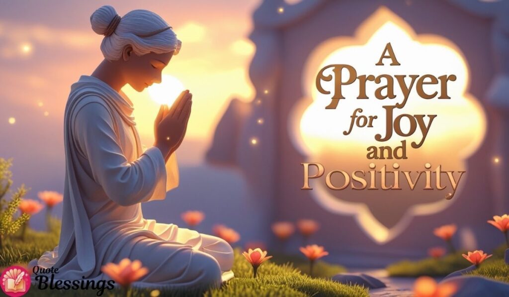Prayer for joy and positivity.