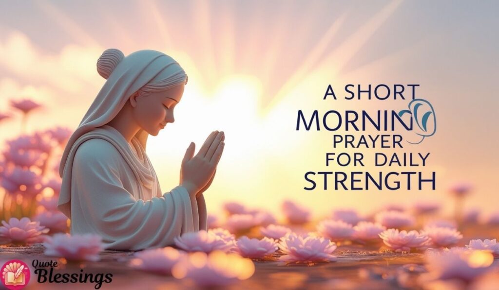 Short morning prayer blessing.