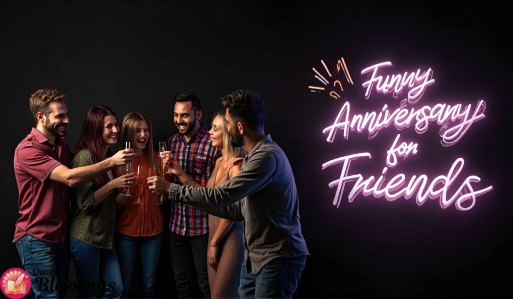Funny Anniversary Quotes for Friends.