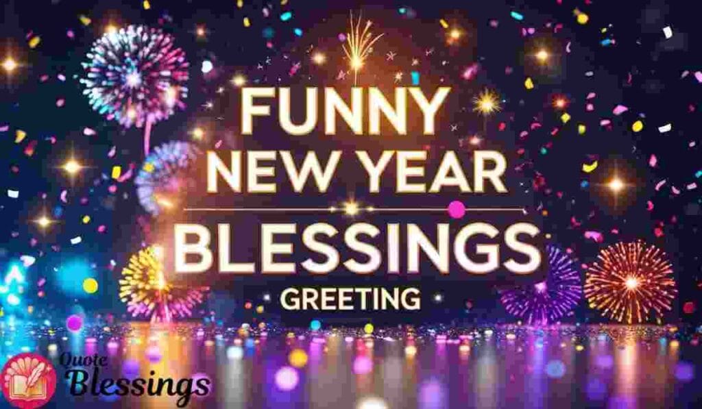 Funny New Year blessings greeting.