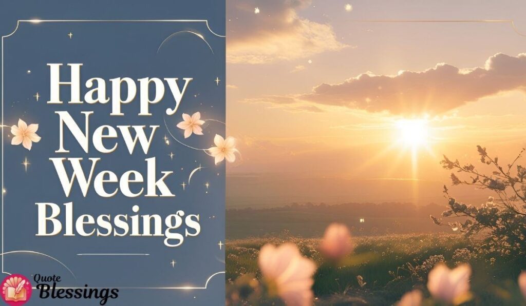 Happy new week blessings.