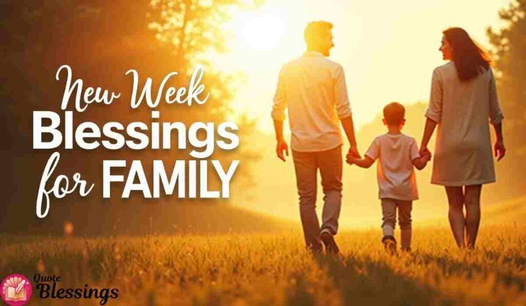 New week blessings for family.