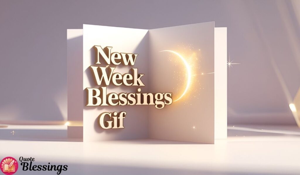 New week blessings gif.